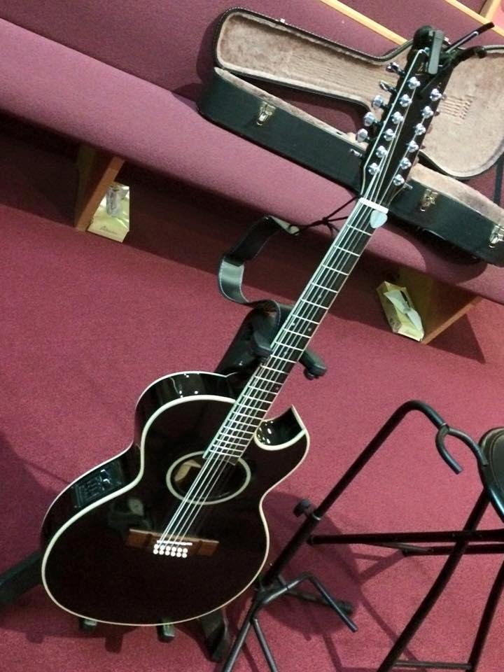Prepared for worship. This is my current guitar, a Washburn.