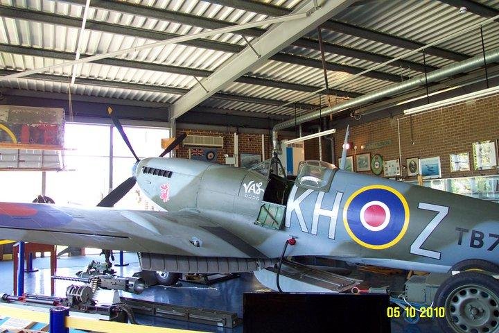 Restored British Spitfire at Manston England Museum.
