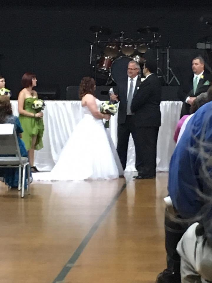 At Erin and Erik's wedding happiness to you both