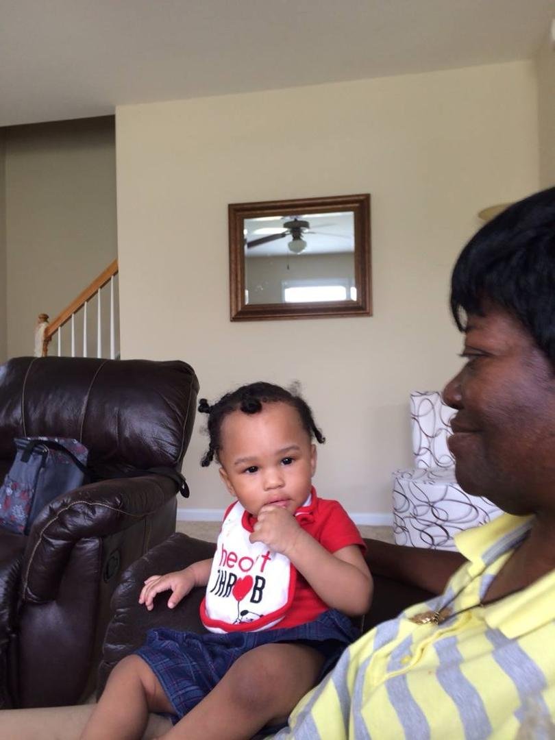 Look here uncle quit taking my picture Janae Mitchell, Lorretta Mitchell