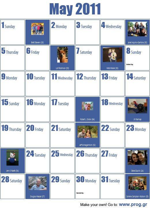 Thomas Daurio's album, My Calendar