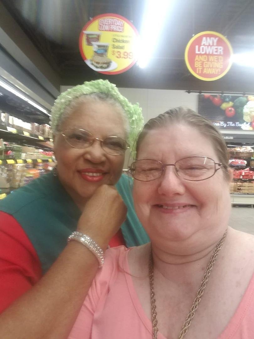 First part of my day, Aldi's with Mama Georgia!
