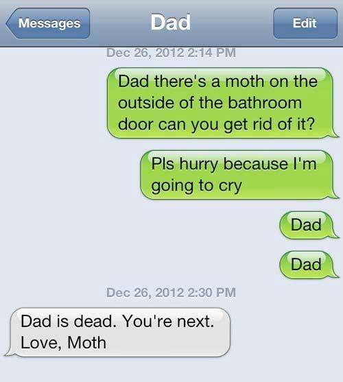 This is a hysterical text!