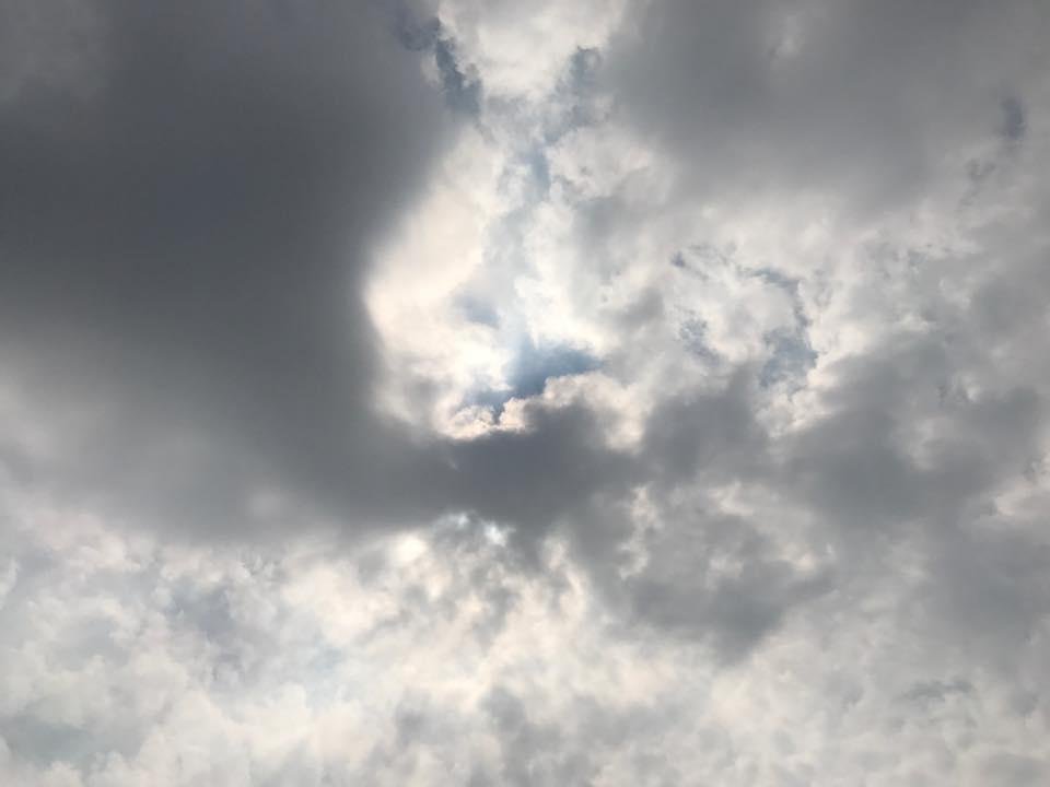 Quite the solar eclipse here in Cape May. 🌥😎
