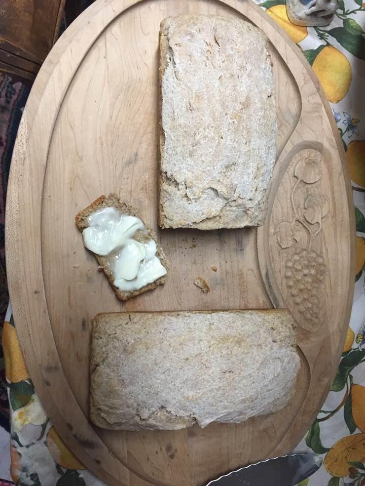My sourdough bread turned out nicely, for the first time using this recipe. It is light and airy, full of flavorful sourdough. No store bought yeast was used. The loaves were fine enough to serve to guests, and delicious wi