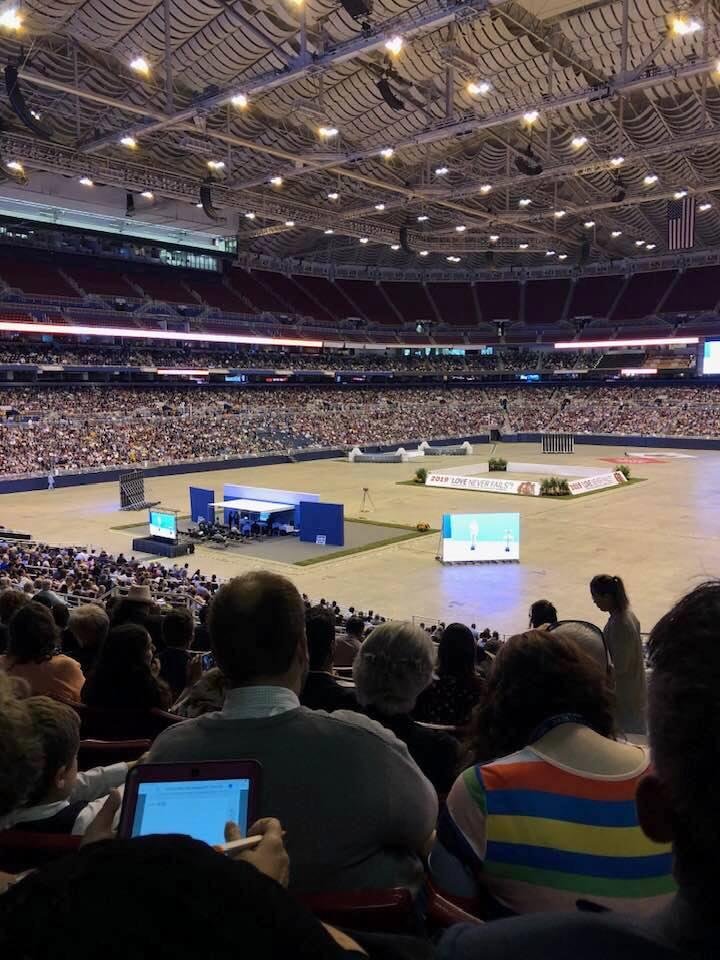 There’s no better feeling than being with 35,000 people who would give you the shirt off their back if need be! So much love shown to each other!