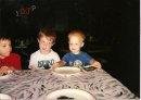 Robert & William at a birthday party... Robert never failed to let WIlliam bug him