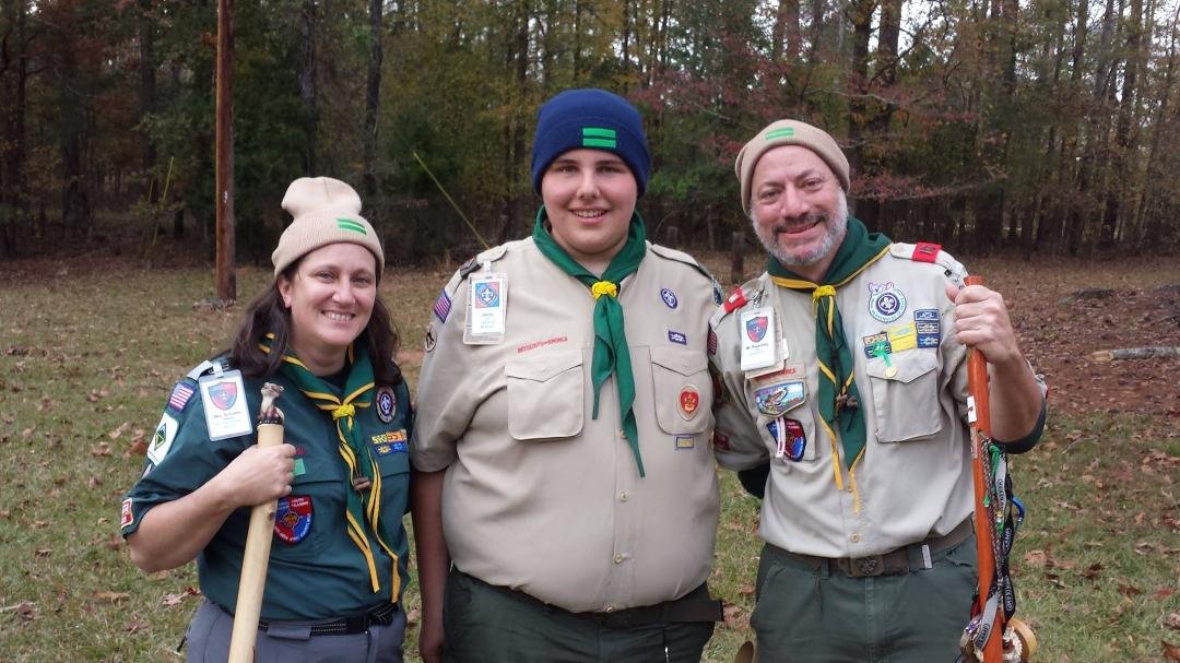 These leaders knew Jimmy when he was a teeny tiny (as if...) Cub Scout many moons ago!