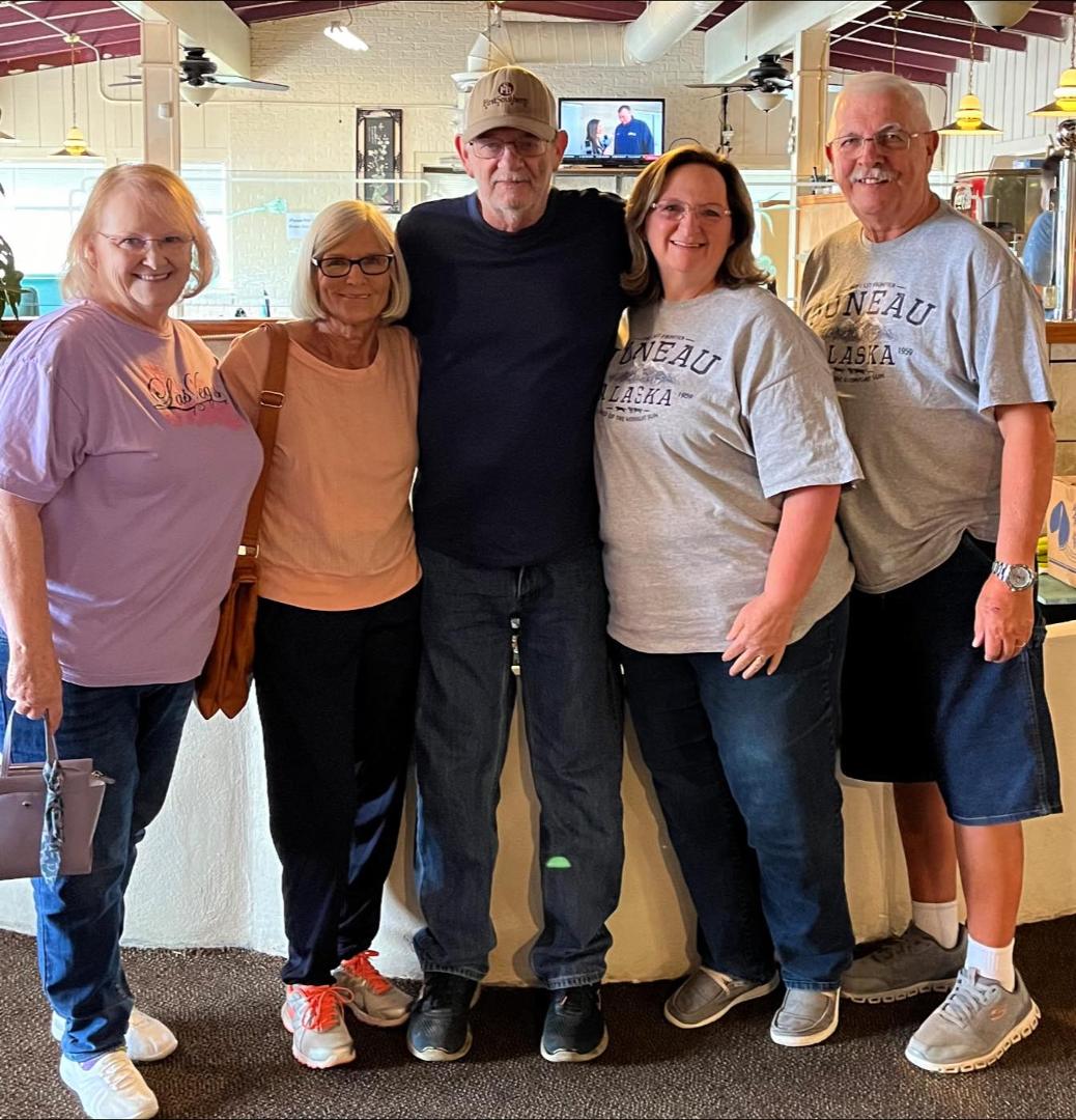 We met Troy Glenn and Willadean here last year when Wilda & Jack were home for a visit. Our yearly outing. Great food and company. Thanks, brother for our meal. Love y’all.