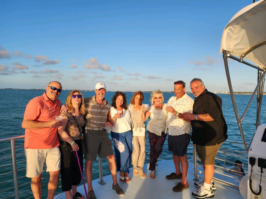 Wedding boating in the Keys