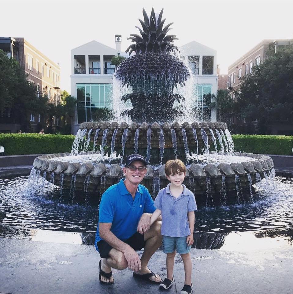 Enjoying Charleston with the family.