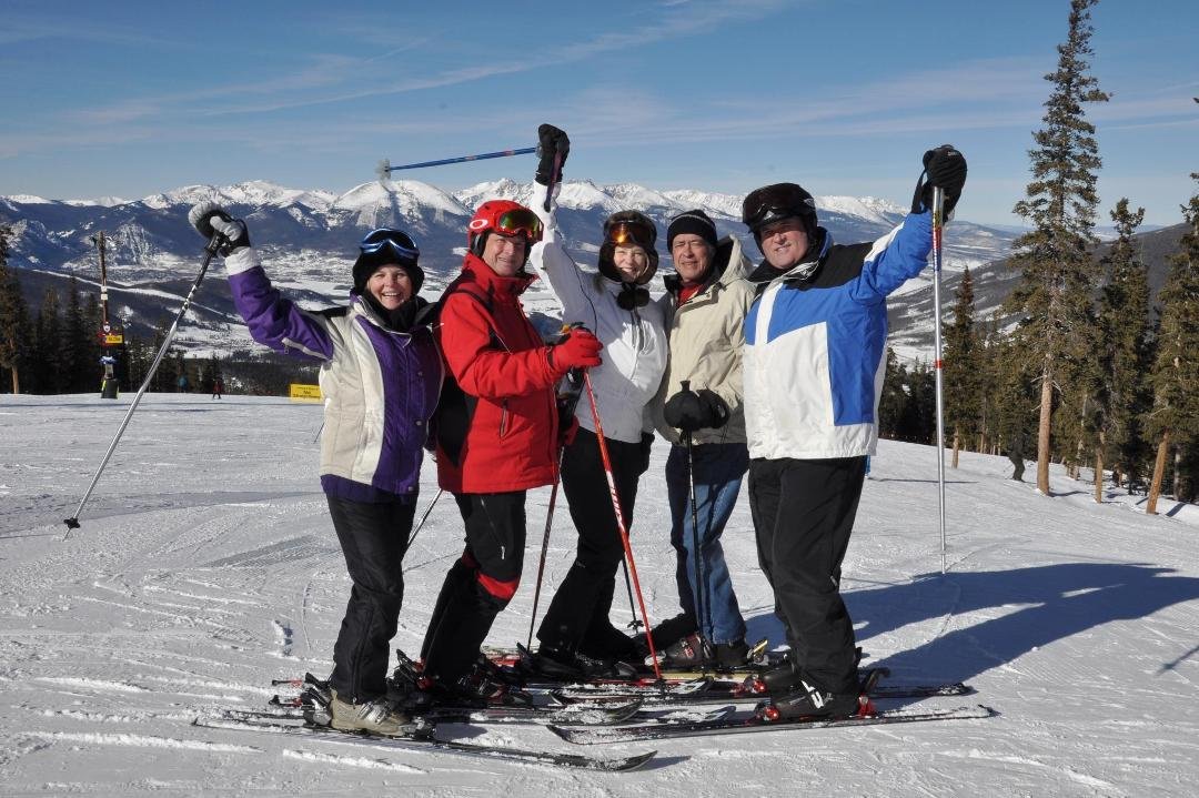 A great day of skiing - Nancy, Joe, Kathy, Chuck, Warren