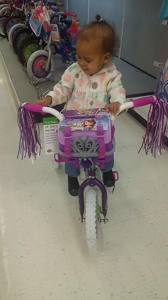 She said she want a bike next Xmas lol