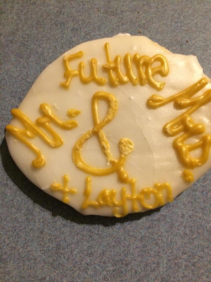 Thanks to Kristen and Cody’s friends for making the engagement party extra special with cupcakes and cookies. Love you guys.