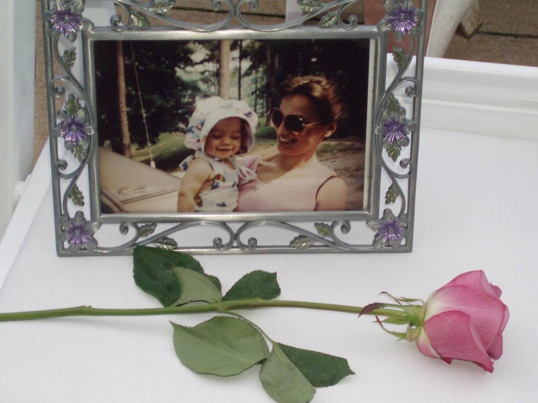 Sandra holding Lauren Morris Bomar