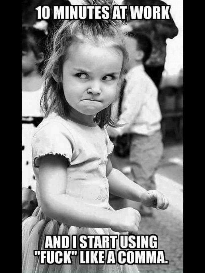 Yeah, it's that kinda day........