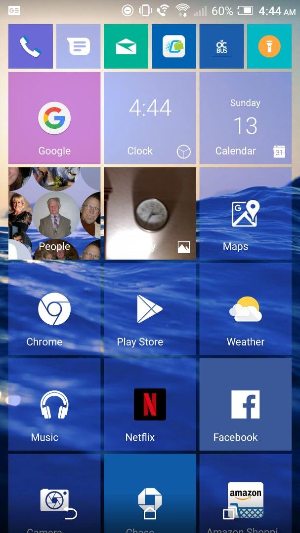 At last I found a way of easing the pain of transferring from my beloved (but dated) Windows phone to the hated (but ubiquitous) Android operating system. Enter Launcher 10 which simulates the Windows 10 environment but wor