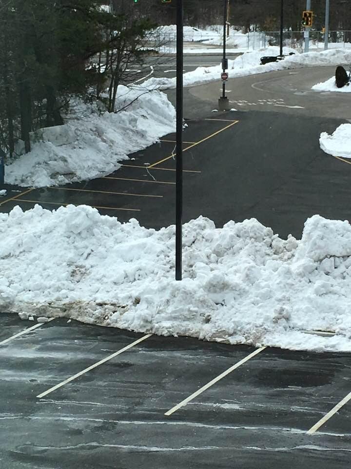 Leftover snow from the last couple nor’easters
