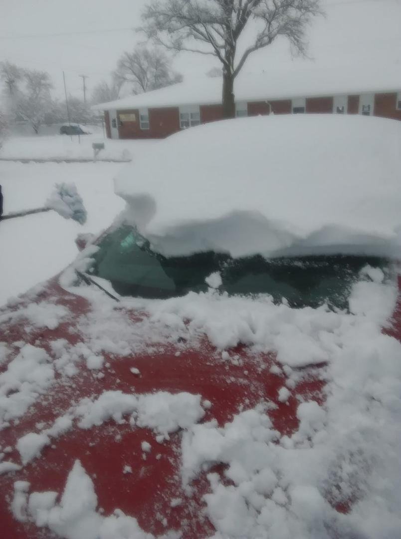 Shenandoah Iowa snow January 12,2019