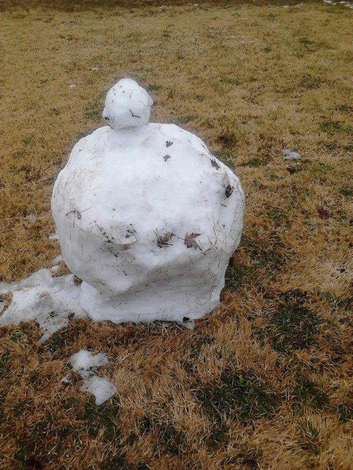 Poor frosty wonder how long he will last