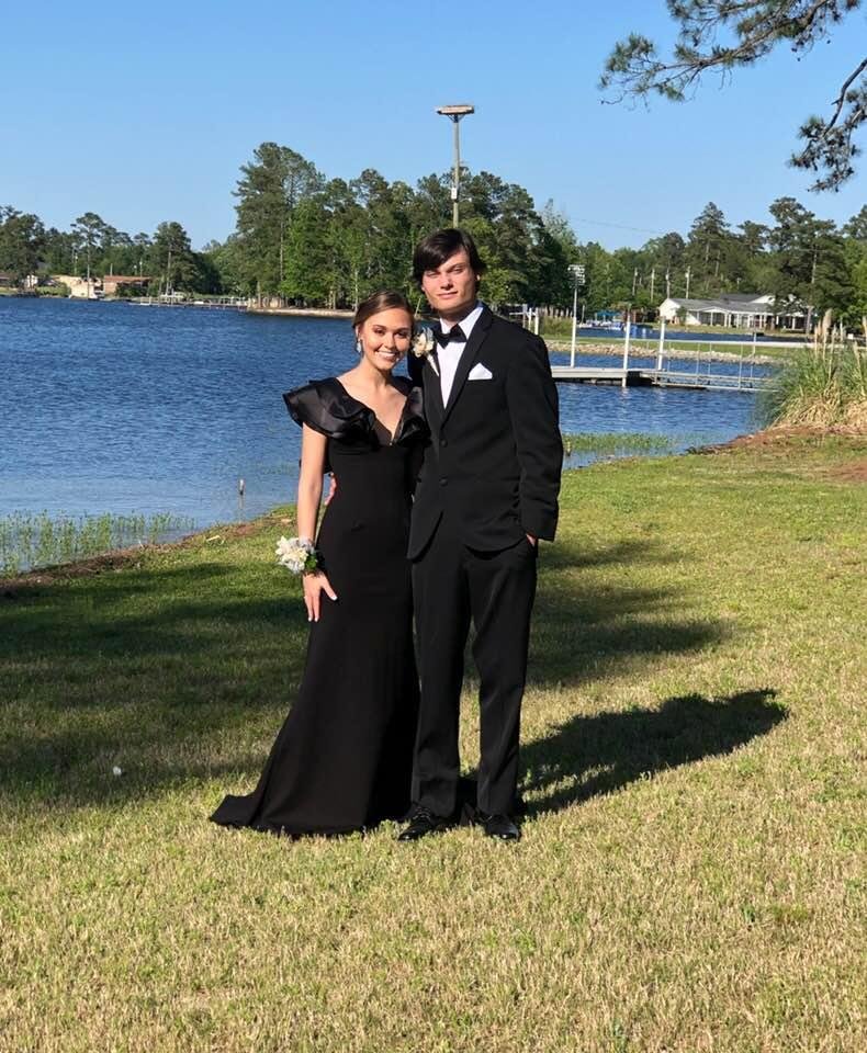 My handsome grandson and his beautiful girlfriend, Prom time . They look “Red Carpet “ ready !!!