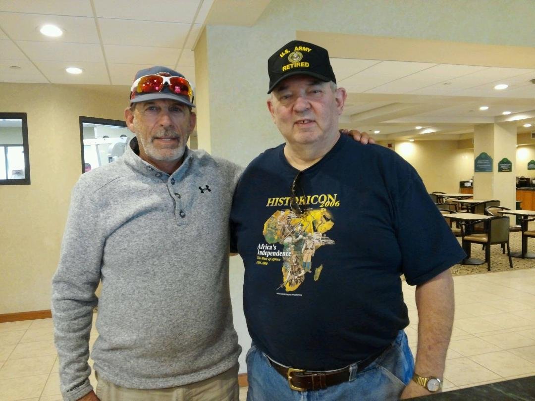 Today was a great day for me ! For the first time in 49 years and 10 days, I got to shake hands and talk with face to face with my good friend and brother in arms Bob Cover. There is a back story to this, but I'll try to