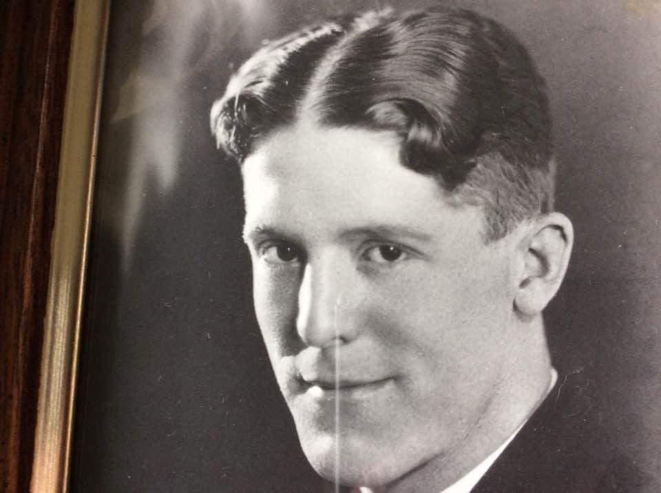 So, here's a picture of my father taken in 1926.  My father was a gentle man as well as a gentleman.  He had painful arthritis in his spine but he went to work at the GE every day.  He took good care of his family and taugh