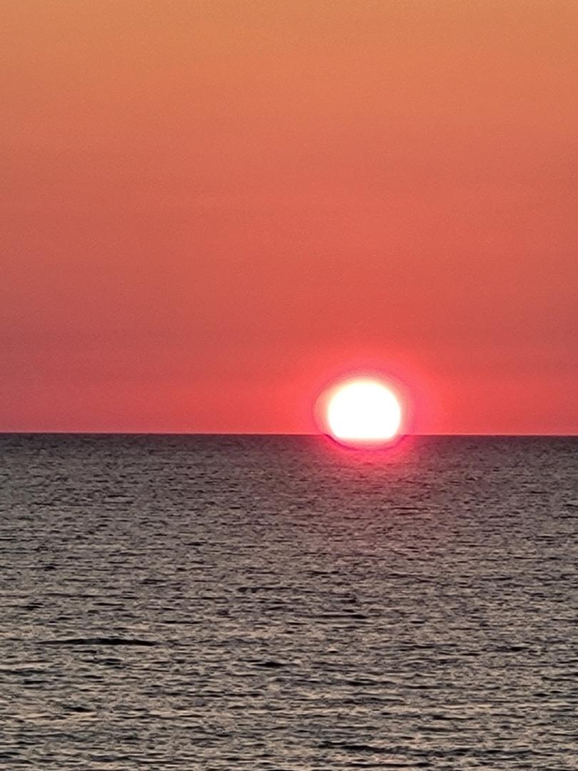 As the sun goes down....