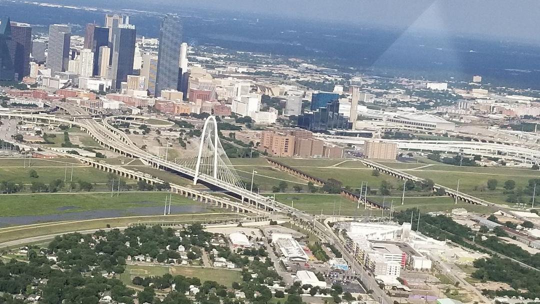 Dinner & flight over Dallas a good day