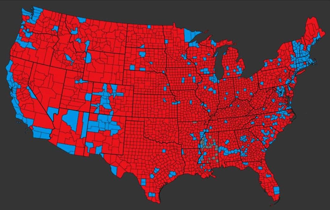 This is what happened county by county.. I still can't help smiling after flipping 10 counties in California RED......