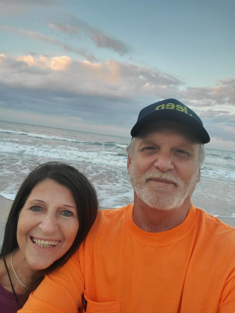 On the beach