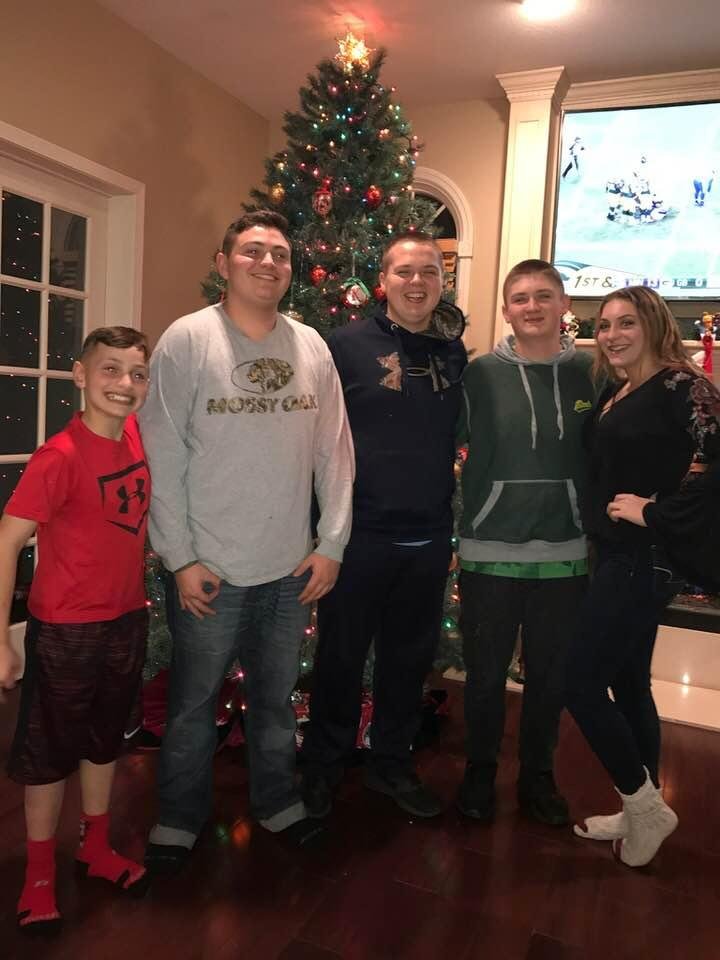 Got 5 of the 8 grandchildren to stand still!