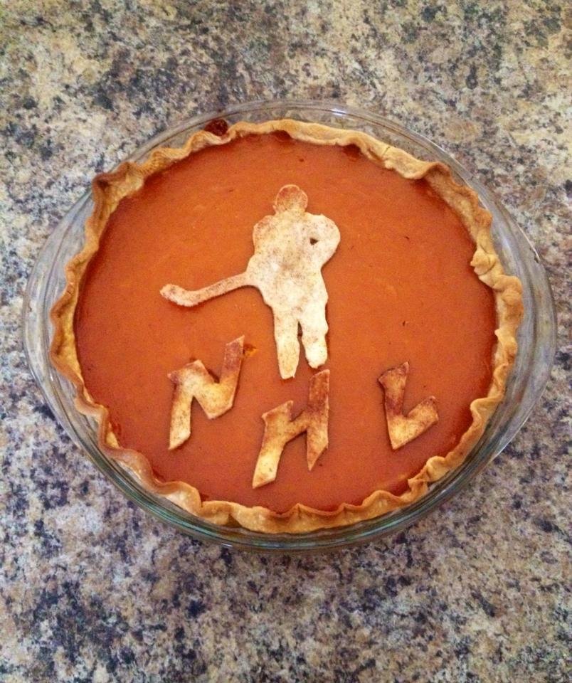 Trevor has been bugging me to make him a pumpkin pie so here it is! Think he will be excited when he gets home from school :-)