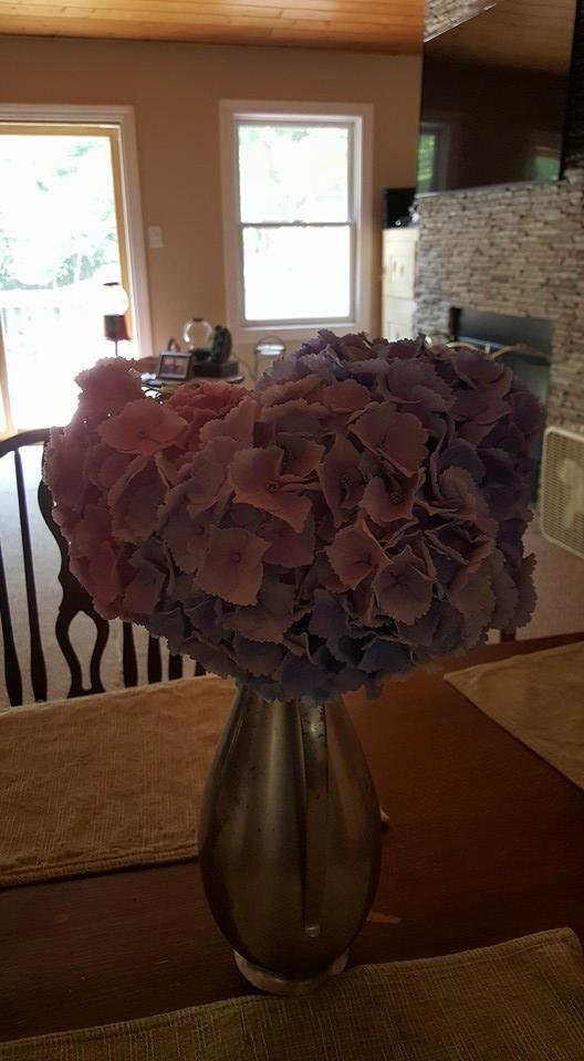Same flowers waiting for my beautiful Jen