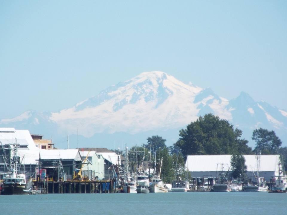 Mt Baker from Steveston Harbor.