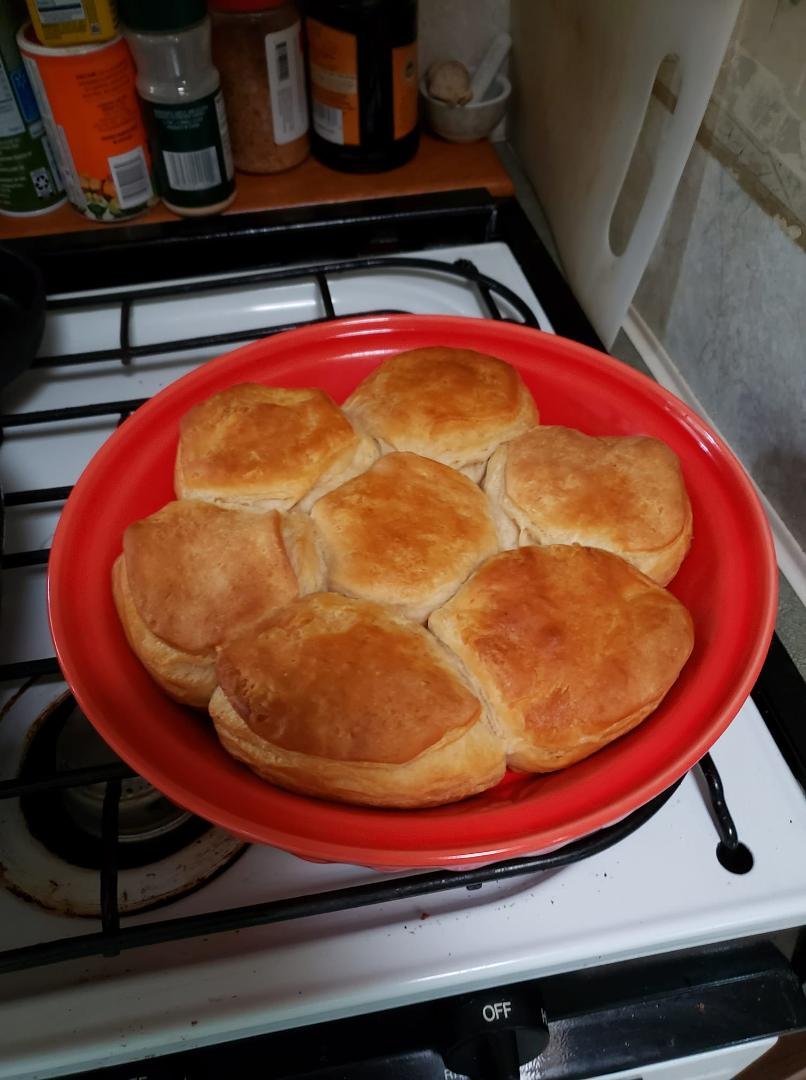 Kathy Ellena Modlin's beautiful camper biscuits! Good.