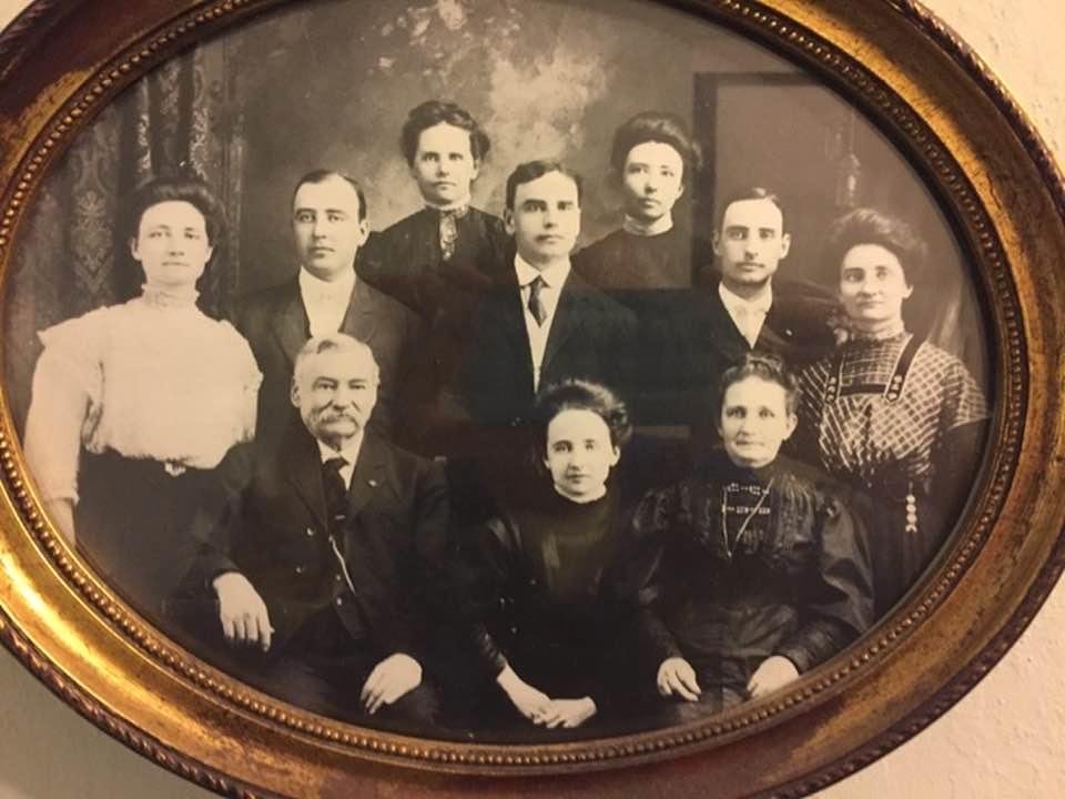 My Grandmother on left wearing white shirt. Walsh/McManus.