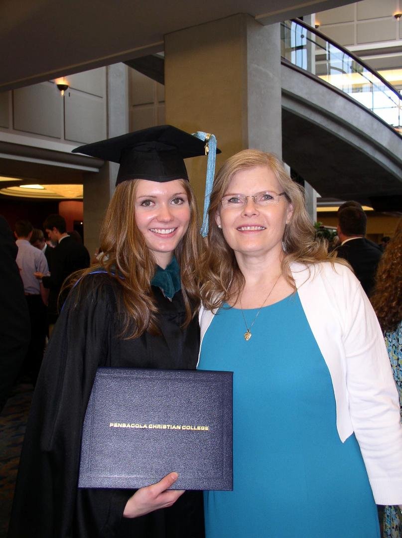 Karen and Mom at Karen's graduation from PCC.