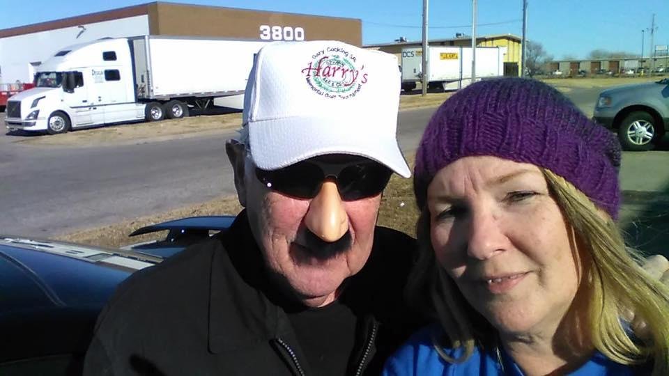 Stopped by to see daughter Fonda at work