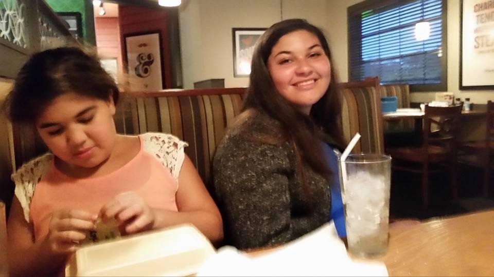 Our baby's home! We went out to O'CHARLEY'S to celebrate...man that prime rib was good!