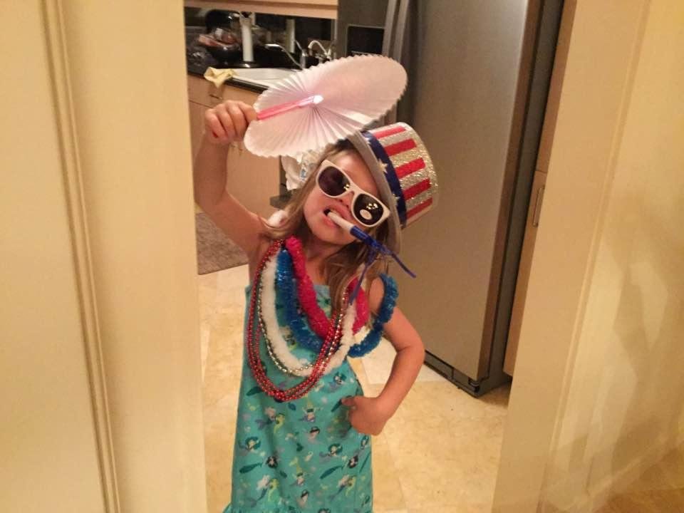 Our little one entertaining us tonight. Thanks Julianne.