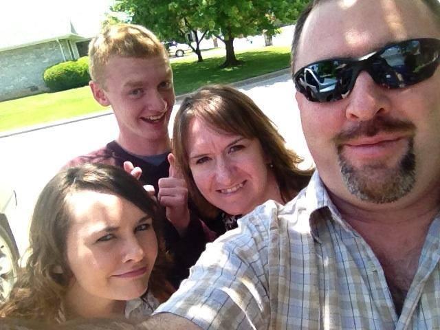 our son Corey , his wife Kristi, and their children, kate and logan...in MO