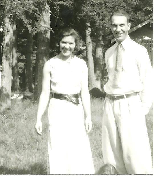 Mom and dad in Lincoln, MT-1931