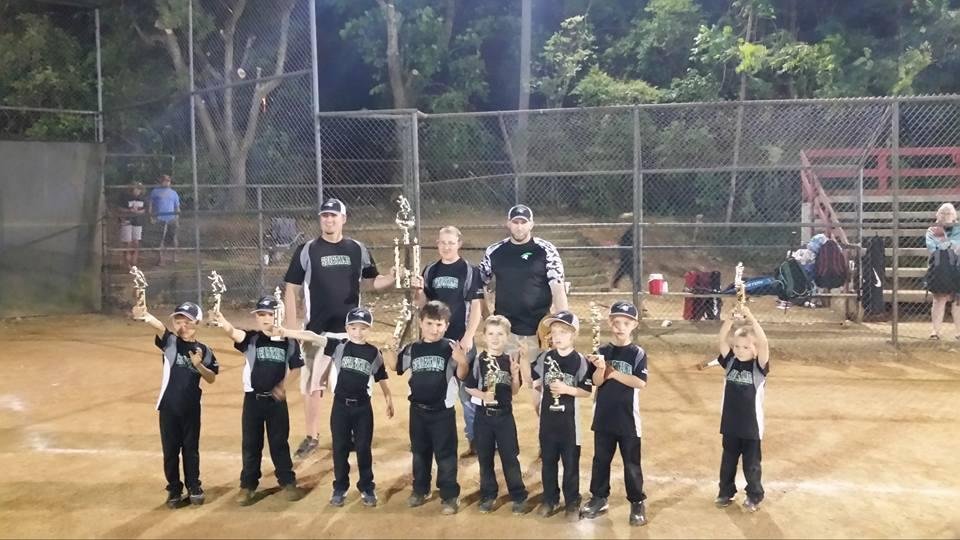 Caleb's team winning second place in tournament at 1100 pm last night