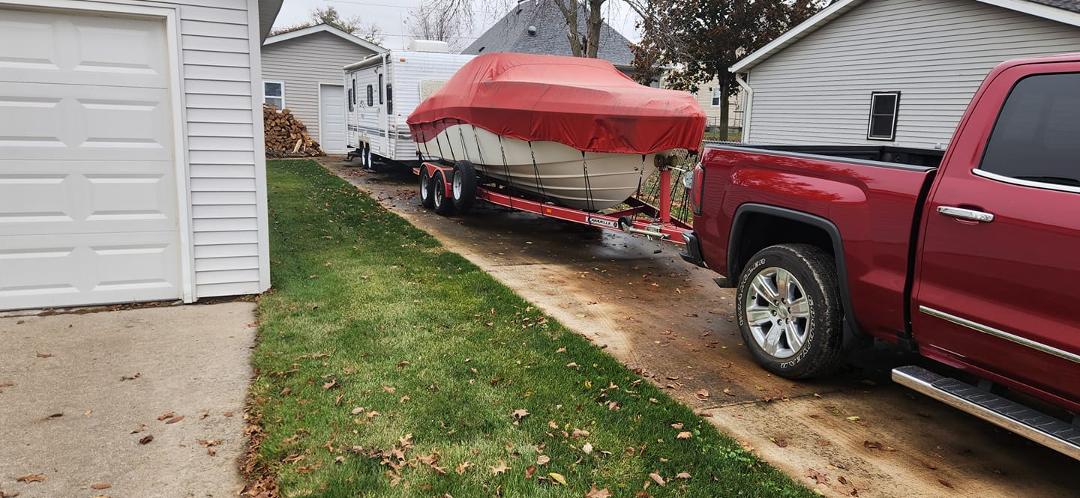 A sad day indeed,  taking her to get winterized.