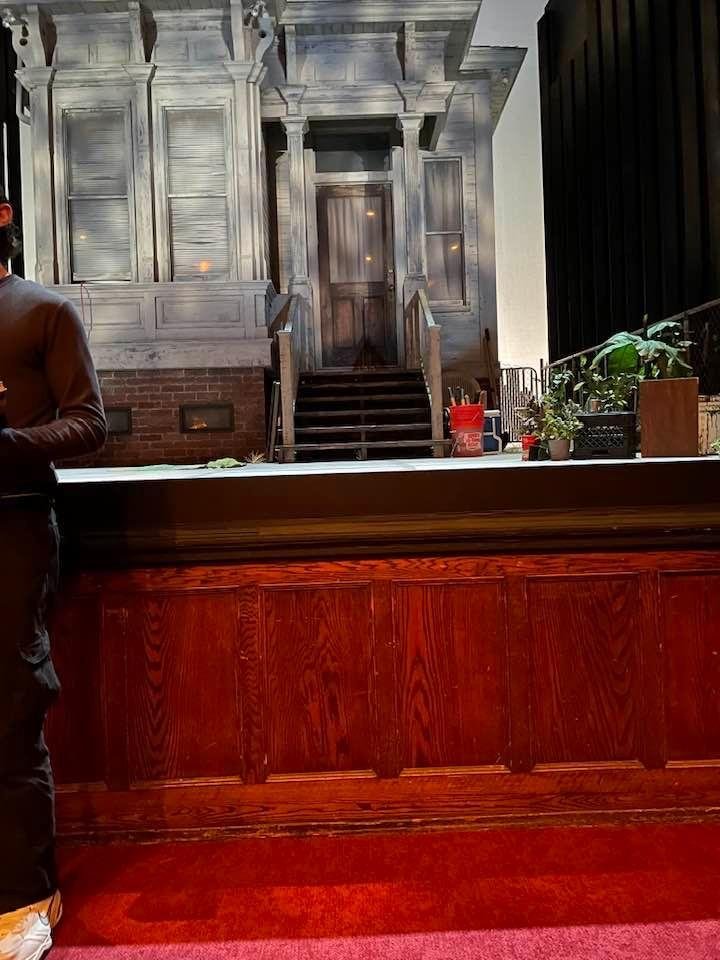 Front row, Yale Rep, opening night, Mojada!