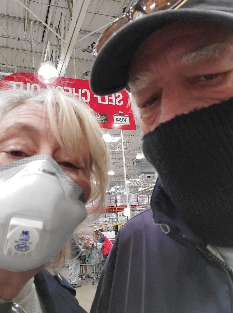 Pat and I at Costco today