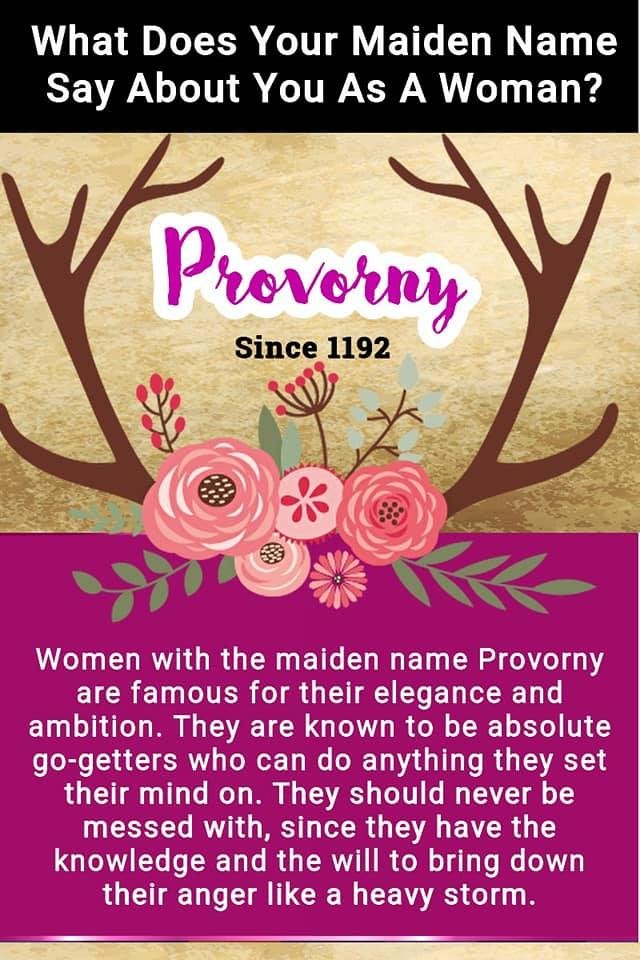 Proud to be a Provorny