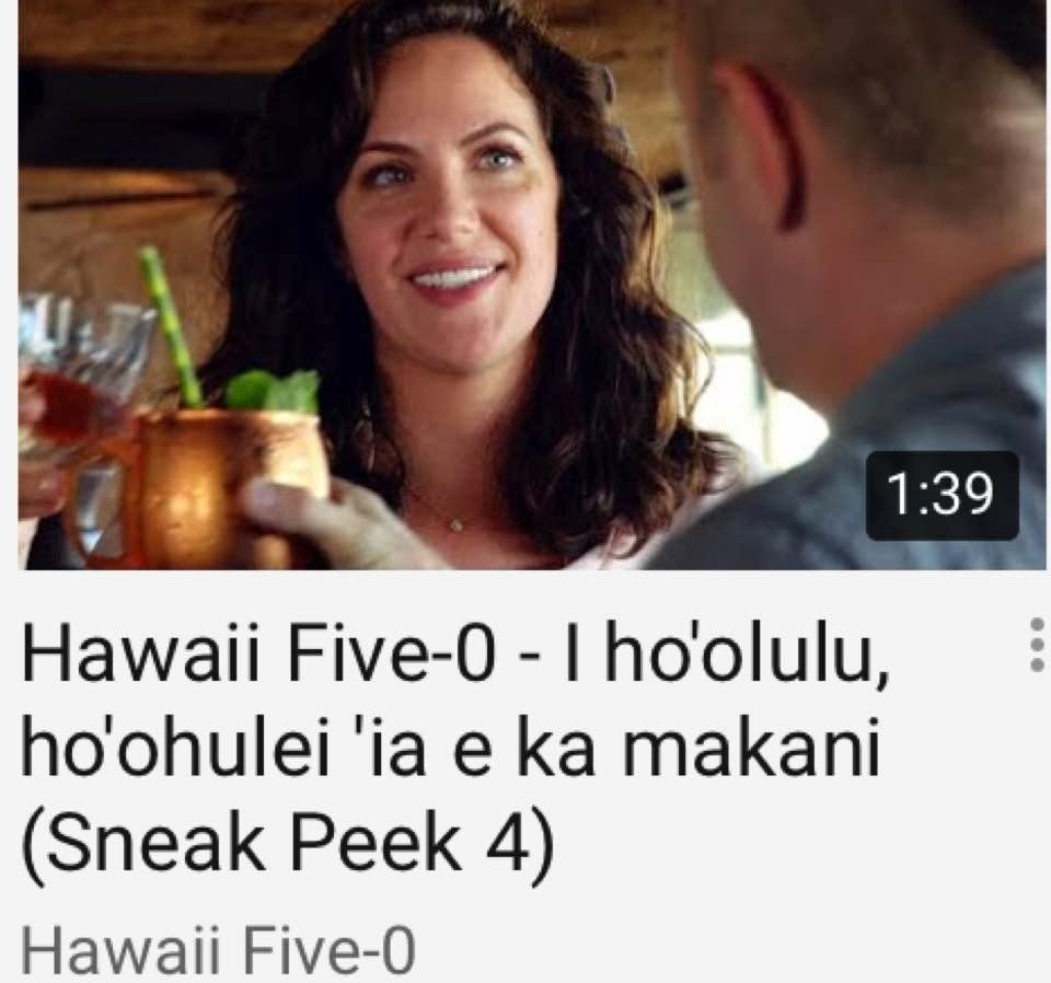 Tonight on Five Oh .... ok family, be there! Aloha!