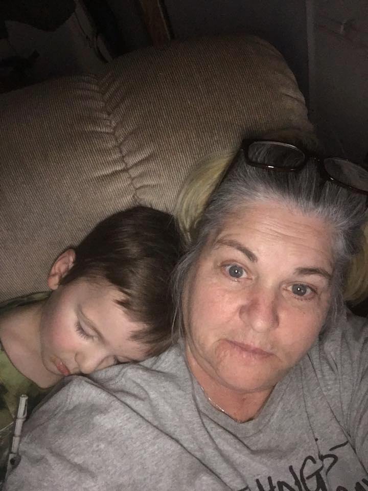 Watch a movie with my grandson Timothy lol